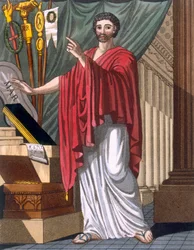 Kvestor, illustrasjon fra «Det antikke Roma», gravert av Labrousse, utgitt 1796